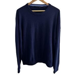 Greyson 100% Cashmere Saratoga Crew Neck Sweater Mens 2XL Pullover‎ Wheat Logo